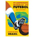 Poster Svjetskog nogometnog prvenstva u Brazilu 1950. godine